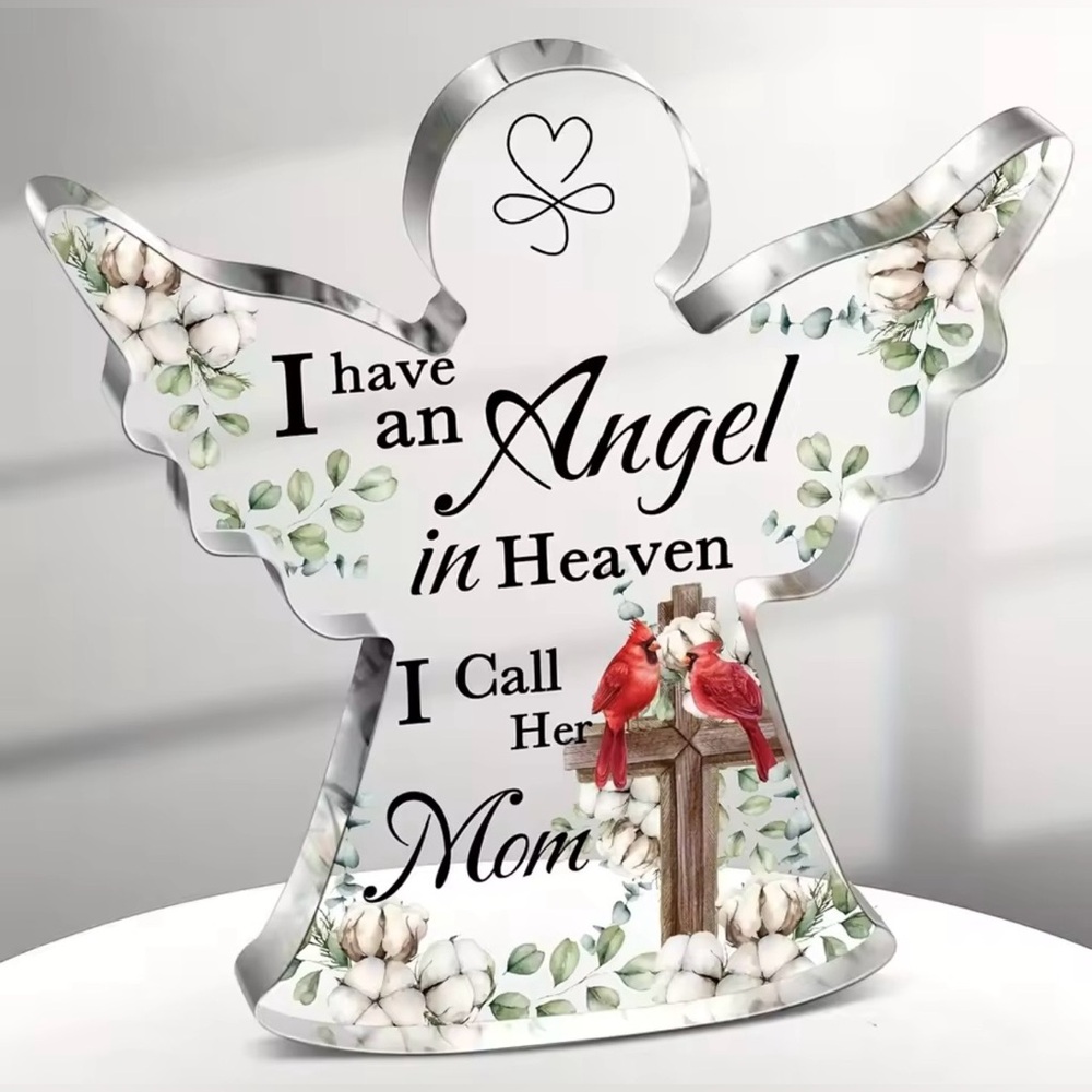 Acrylic Angel Memorial Decor